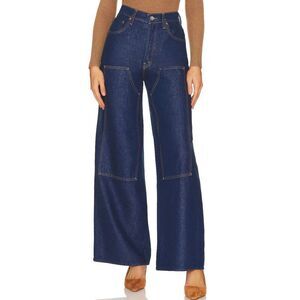MOTHER Dark Blue Flare & Wide Leg Jeans